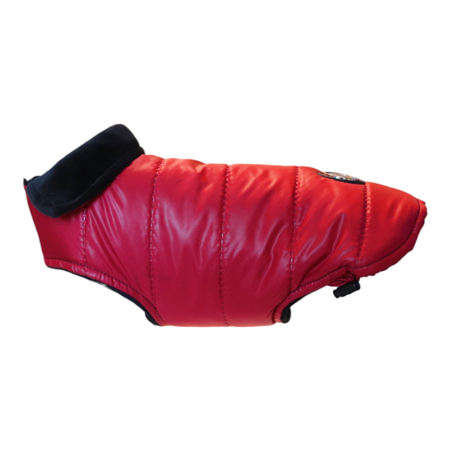 Red jacket with black interior